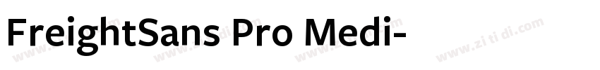 FreightSans Pro Medi字体转换